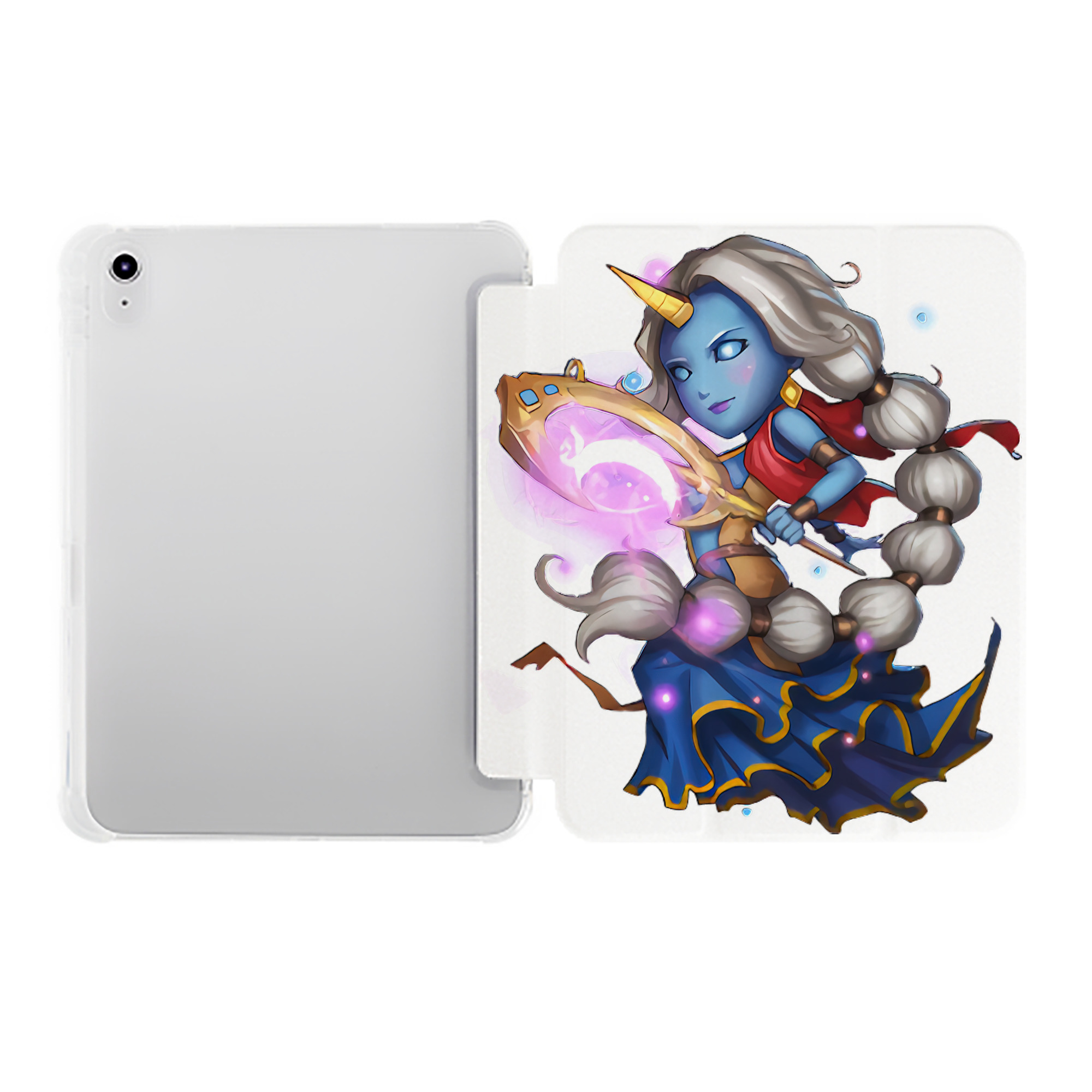 （画像用） リーグ・オブ・レジェンド League of Legends LOL IPad ケース ペン収納付き 三つ折りスタンド PUレザー×シリコン 対応機種9.5/10.5/10.9インチ